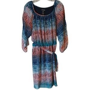 Enfocus Multicolor Tie-Dye Dress Size 18W